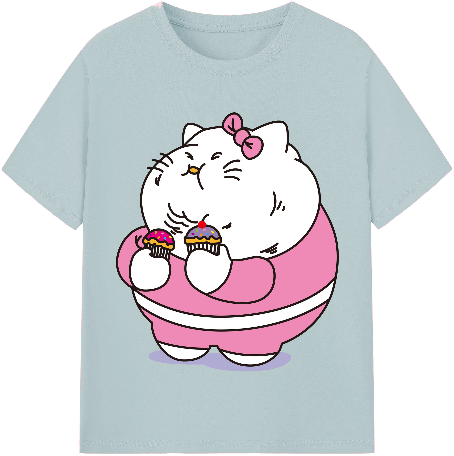 （画像用） Hello Kitty ハローキティ 綿100％半袖Tシャツ（フロントプリント）